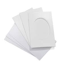 Encaustic Art Passepartout Cards: Oval 11x18cm (4.33x7.08